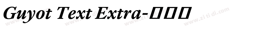 Guyot Text Extra字体转换